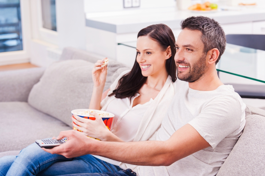 Couple Watching TV