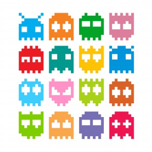 Pixel monster icons