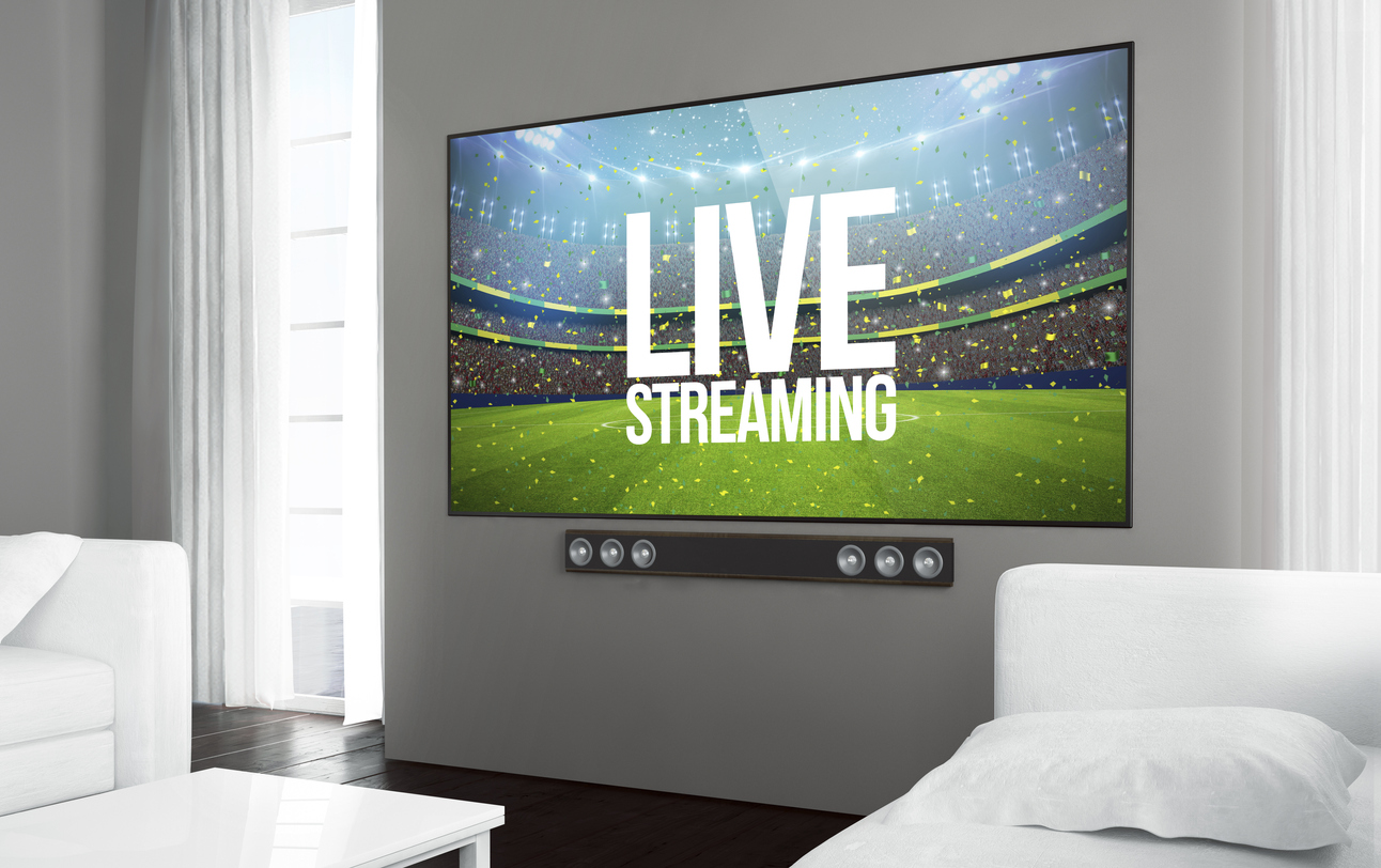 Live streaming sports on a TV
